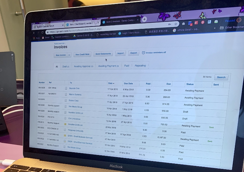 Accounting via Cloud Base System